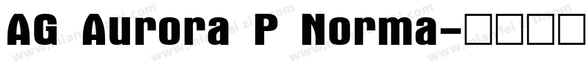AG Aurora P Norma字体转换